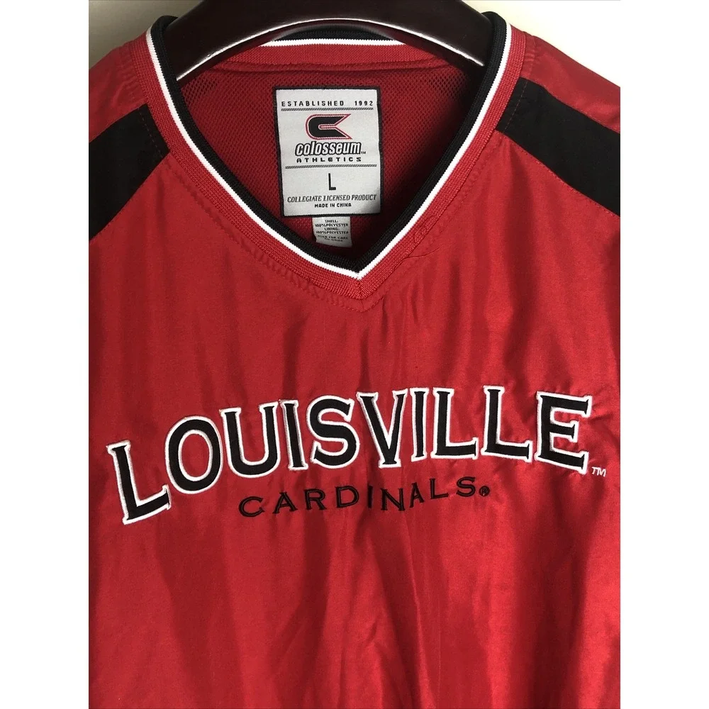 Vintage Louisville Cardinals Colosseum Crewneck Sweatshirt Mens Size Large Red